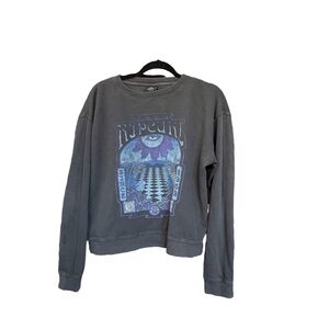 Rip Curl Slow Down Relaxed Crewneck Sweatshirt in Charcoal Gray - Size L